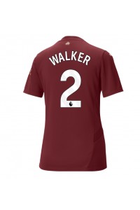 Manchester City Kyle Walker #2 Voetbaltruitje 3e tenue Dames 2024-25 Korte Mouw